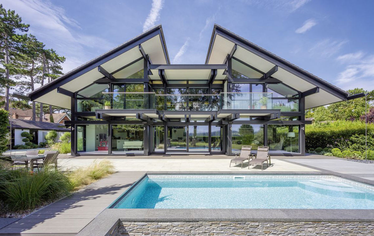 Referenzprojekt HUF HAUS mit KNAPP Verbindern