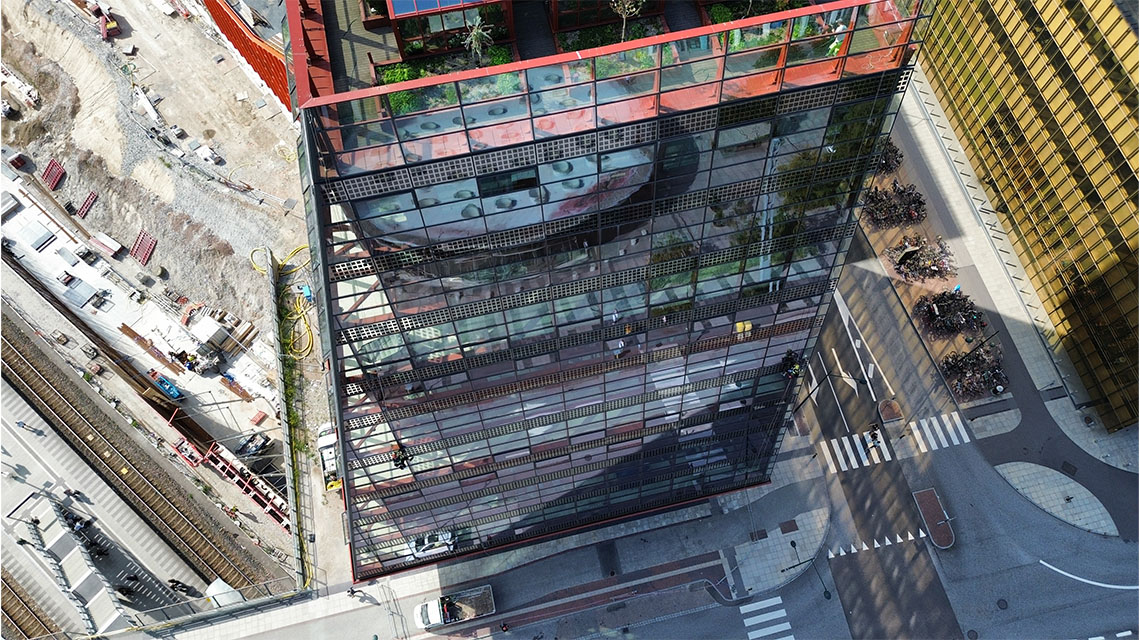 Fyrtornet Malmö – Sweden’s tallest timber office building with KNAPP RICON® connectors for the glass façade
