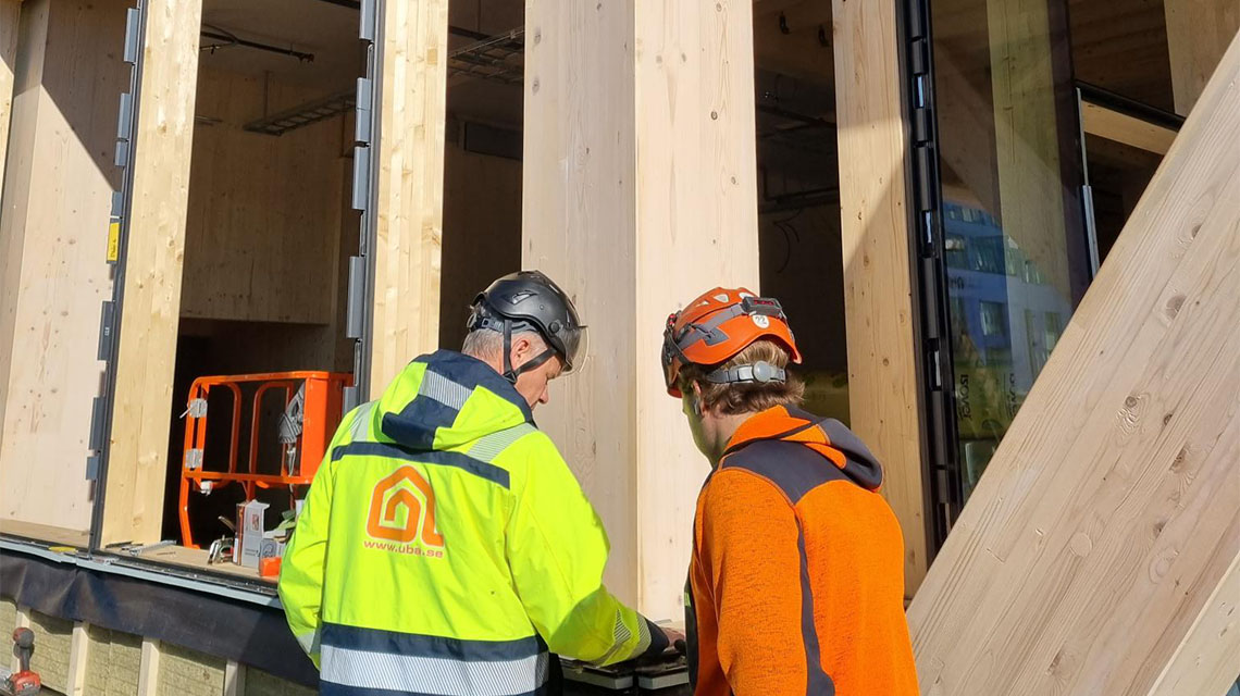 Fyrtornet Malmö – Sweden’s tallest timber office building with KNAPP RICON® connectors for the glass façade