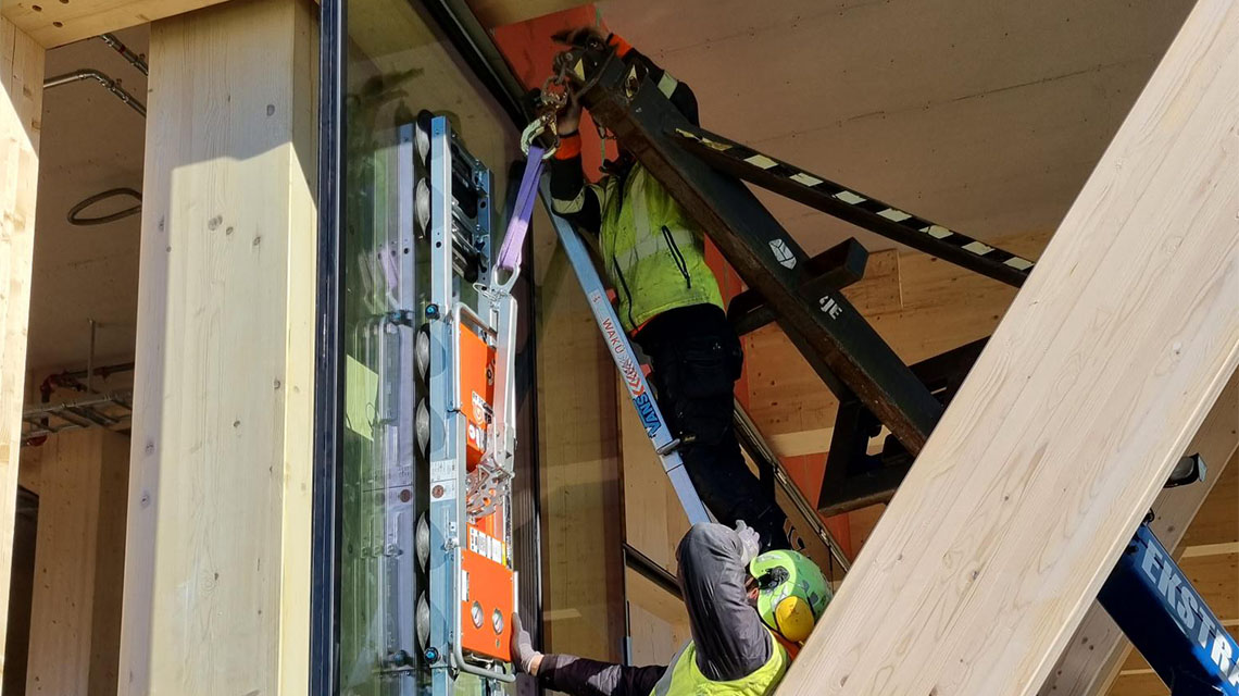 Fyrtornet Malmö – Sweden’s tallest timber office building with KNAPP RICON® connectors for the glass façade