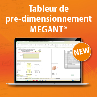 Tableur de dimensionnement MEGANT® de KNAPP pour le calcul des liaisons poutre–poutre et poteau–poutre conformément à l’ETA-15/0667.