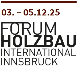 Veranstaltungslogo des Internationalen Holzbau-Forums (IHF) 2025, Innsbruck