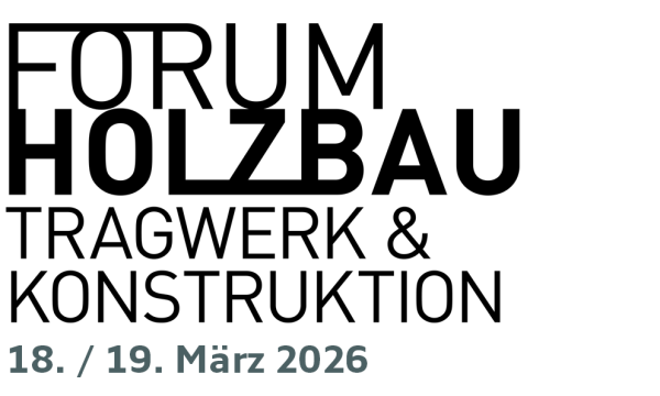 Logo „Forum Holzbau – Tagwerk & Konstruktion“, Veranstaltung am 18.–19. März 2026