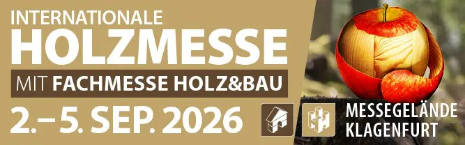 Mehr Informationen zur Internationalen Holzmesse / HOLZ&BAU 2026 Internationale Holzmesse / HOLZ&BAU 2026 in Klagenfurt