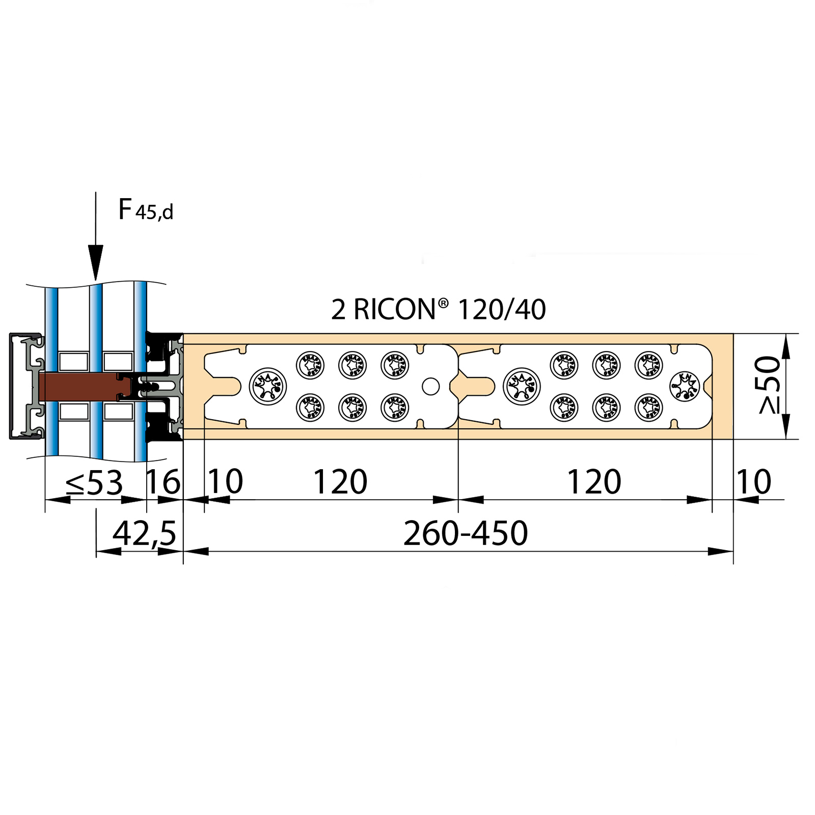 RICON® Stahl verzinkt Einzelanschluss (EA) - Knapp Verbinder